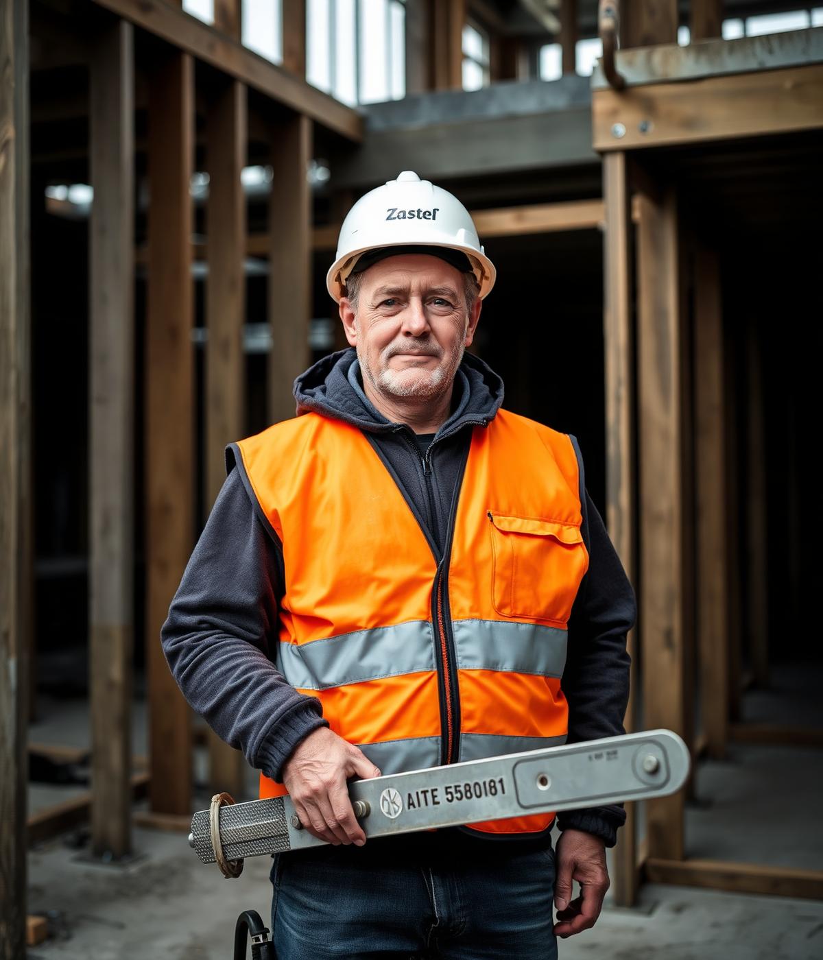 Betonarbejder med afretter på byggeplads